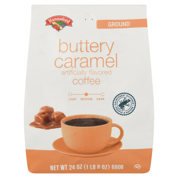 Hannaford Buttery Caramel Flavored Medium Roast Ground Coffee