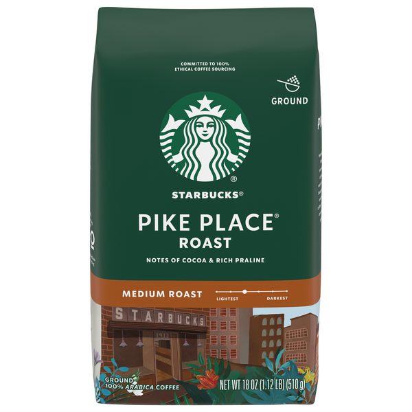 Starbucks Pike Place Medium Roast Ground Coffee