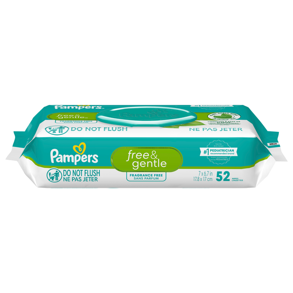 Pampers Free & Gentle Baby Wipes