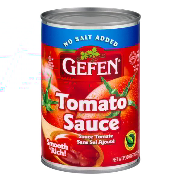 Gefen No Salt Added Premium Tomato Sauce Kosher For Passover