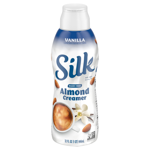 Silk Dairy Free Vanilla Flavored Almondmilk Coffee Creamer