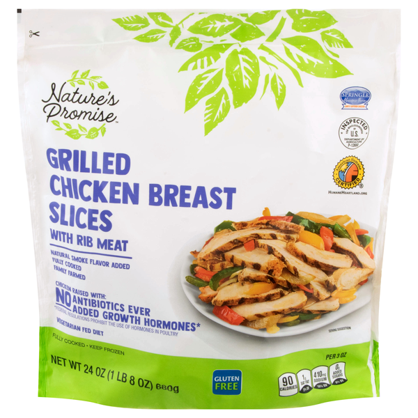 Nature's Promise Grilled Slices Chicken Breast with Rib Meat Frozen