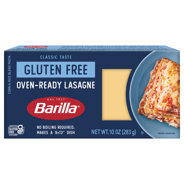 Barilla Gluten Free Oven-Ready No Boil Lasagne Pasta