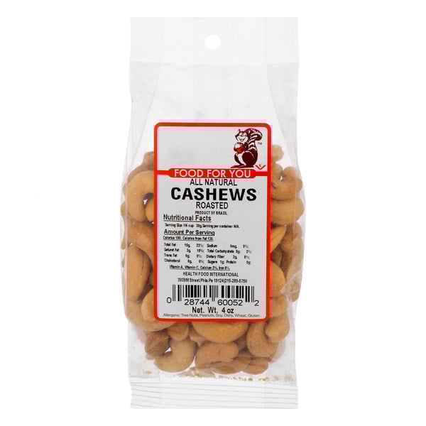 Food For You All Natural Cashews Roasted