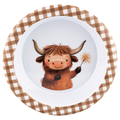 Smart Living Harvest Single Serve Bowl Highland Cow with Flowers