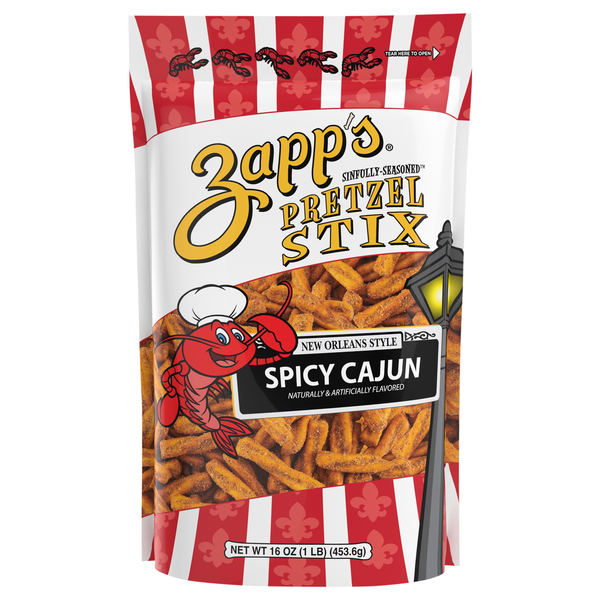 Zapp's New Orleans Style Spicy Cajun Flavored Pretzel Stix