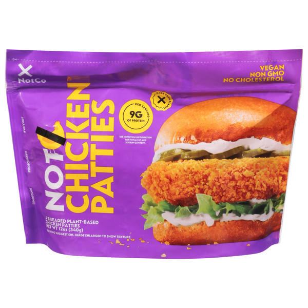 Save on NotCo Not Chicken Patties PlantBased 4 ct Frozen Order