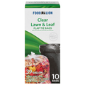 Food Lion Lawn & Leaf Flap Tie Bags 39 Gallon