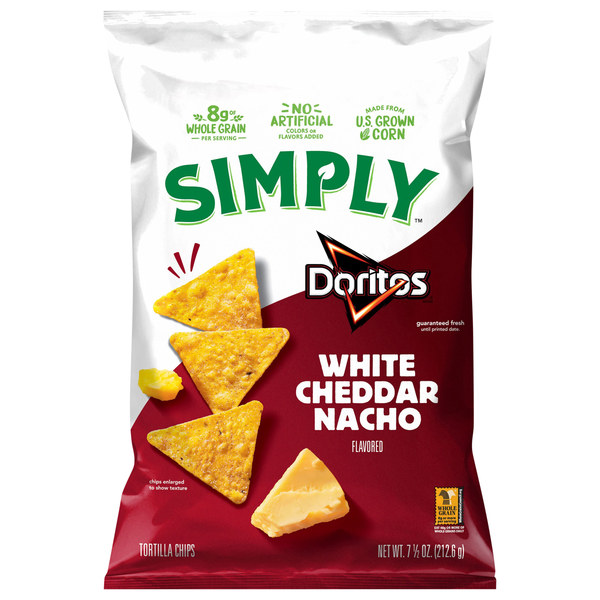Doritos White Cheddar Nacho Tortilla Chips