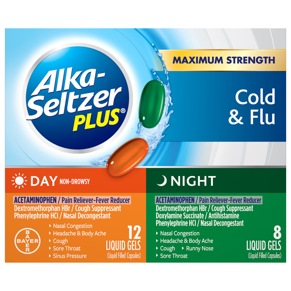 Alka-Seltzer Plus Non-Drowsy Day/Night Liquid Gels