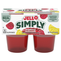 Jell-O Simply Raspberry Lemonade Gelatin Snack Cups - 4 ct