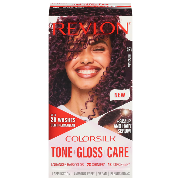 Revlon ColorSilk Burgundy 4RV Demi-Permanent Hair Color