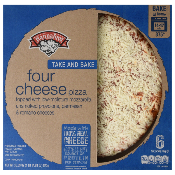 Hannaford Take & Bake Four Cheese Pizza