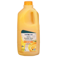 Food Lion No Pulp 100% Orange Juice