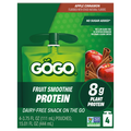 GoGo Apple Cinnamon Protein Fruit Smoothie - 4 ct