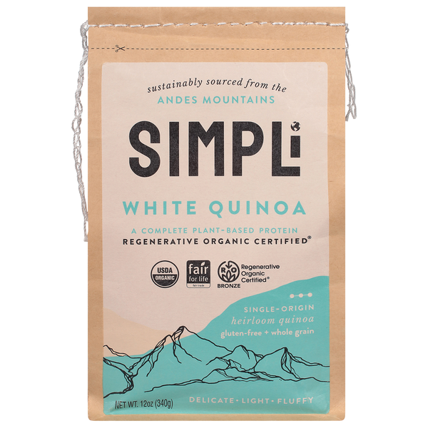 Simpli Organic Gluten Free White Quinoa