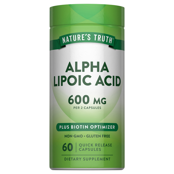 Nature's Truth 600mg Alpha Lipoic Acid Quick Release Capsules