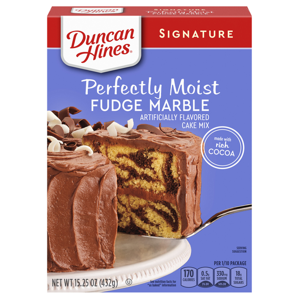 Duncan Hines Signature Perfectly Moist Fudge Marble Cake Mix