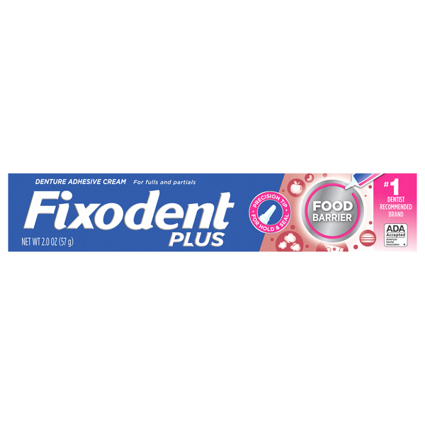 Fixodent Plus Denture Adhesive Cream Neutral Flavor