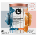 L. Organic Cotton Super/Super Plus Absorbency Tampons
