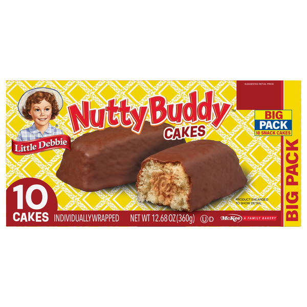 Little Debbie Nutty Buddy Snack Cakes Big Pack - 10 ct