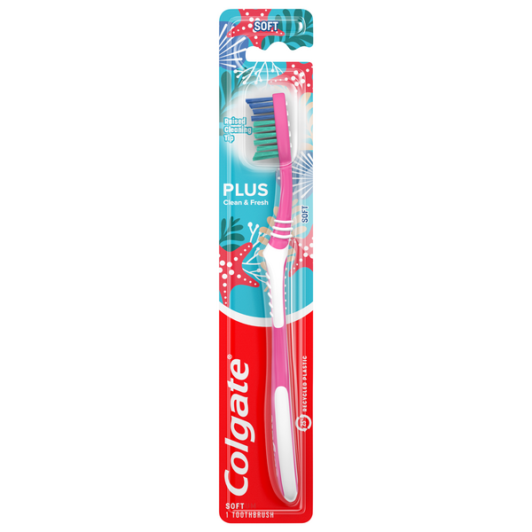 Colgate Cleaning Tip Plus Toothbrush Soft