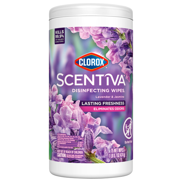 Clorox Scentiva Lavender & Jasmine Disinfecting Wipes