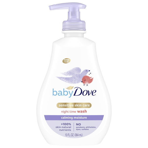 Baby Dove Sensitive Skin Care Night Calming Moisture Night Time Wash