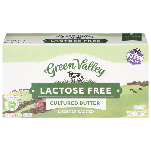 Save on Green Valley Creamery Cultured Butter Lightly Salted Lactose Free 2 ct Order Online
