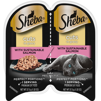 SHEBA Perfect Portions Cuts Sustainable Salmon Wet Cat Food - 2 ct