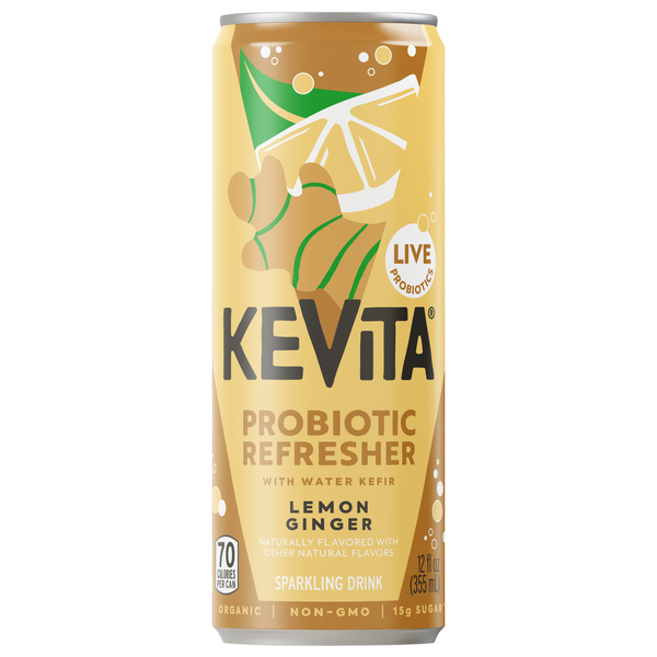 KeVita Lemon Ginger Sparkling Probiotic Drink