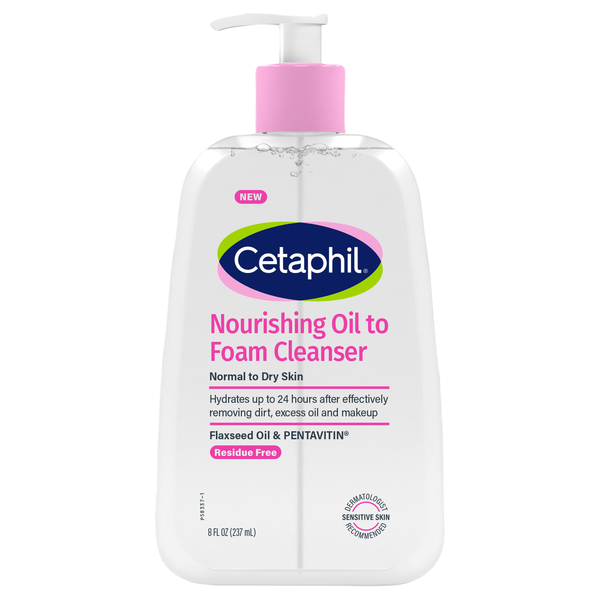 Cetaphil Nourishing Oil to Foam Cleanser for Normal to Dry Skin