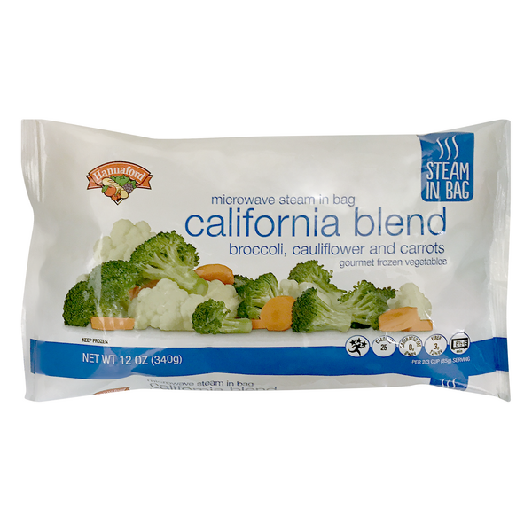 Hannaford Steam In Bag California Blend Broccoli Cauliflower Carrot Frozen