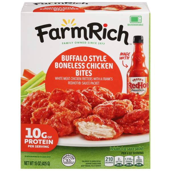 Farm Rich Buffalo Style Boneless Chicken Bites Frozen