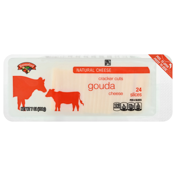 Hannaford Cracker Cuts Gouda Cheese Slices - 24 ct