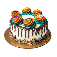 Stop & Shop Bakery Triple Layer Halloween Gold Cake