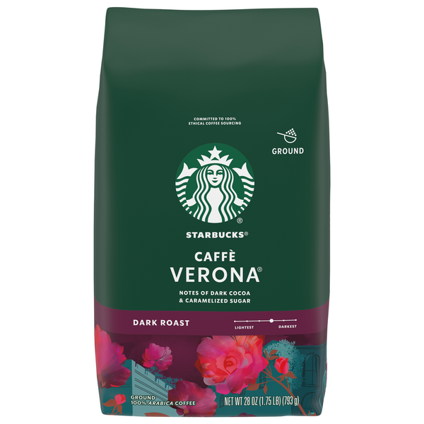 Starbucks Caffe Verona Dark Roast Ground Coffee
