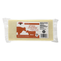 Hannaford Natural Aged Sharp White Cheddar Cheese Block