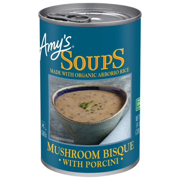 Amy's Organic Gluten Free Mushroom Bisque Soup with Porcini