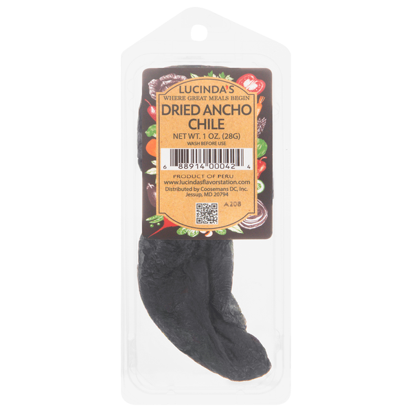 Lucinda's Dried Ancho Chile Pepper