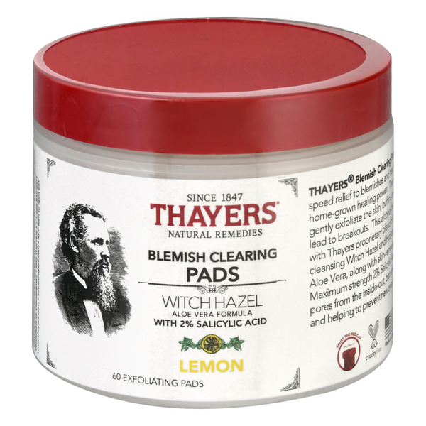 Thayers Witch Hazel Blemish Clearing Pads Lemon