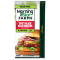 MorningStar Farms Plant-Based Spicy Black Bean Burgers - 8 ct Frozen