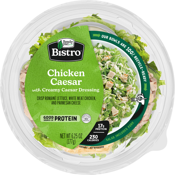 Ready Pac Bistro Chicken Caesar Salad Bowl with Caesar Dressing