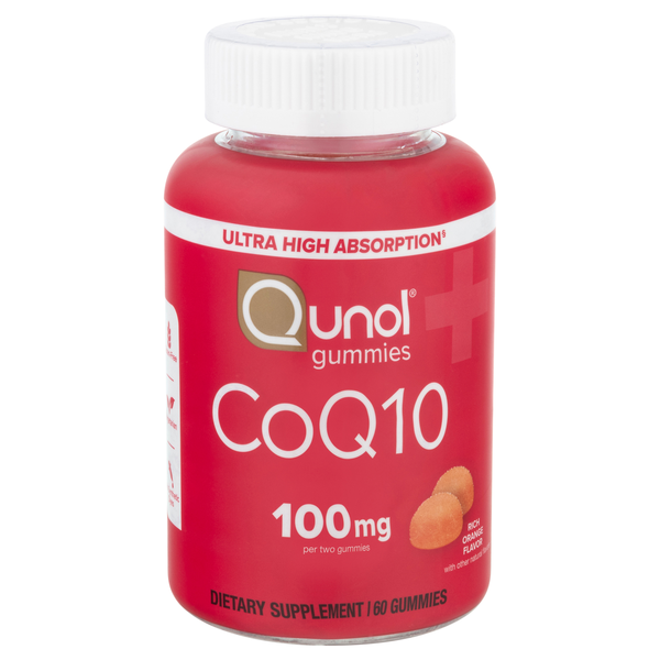 Qunol CoQ10 Creamy Orange Flavor 100 mg Gummies