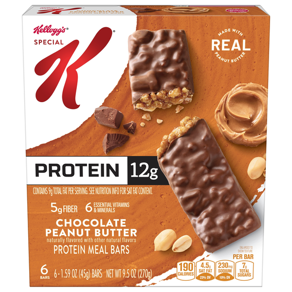 Special K Chocolate Peanut Butter 12g Protein Meal Bar - 6 ct