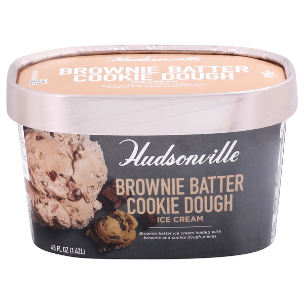 Hudsonville Brownie Batter Cookie Dough Ice Cream