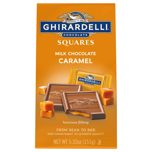 Ghirardelli Caramel Milk Chocolate Candy Squares