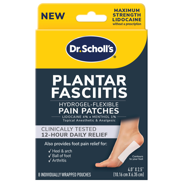 Dr. Scholl's Plantar Fasciitis Flexible Hydrogel Pain Patches