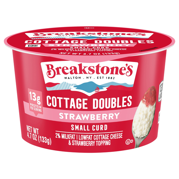 Breakstone's Cottage Doubles 2% Low Fat Strawberry Cottage Cheese