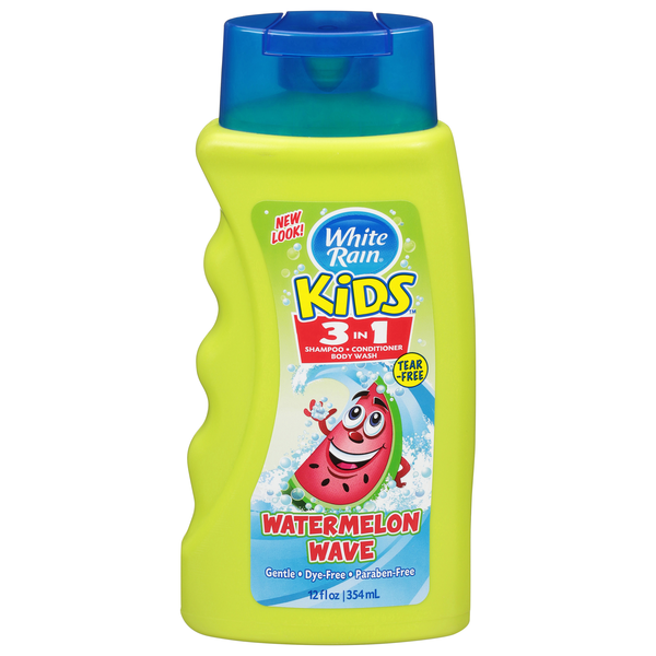 White Rain Kids Watermelon Wave 3-in-1 Shampoo + Conditioner + Body Wash